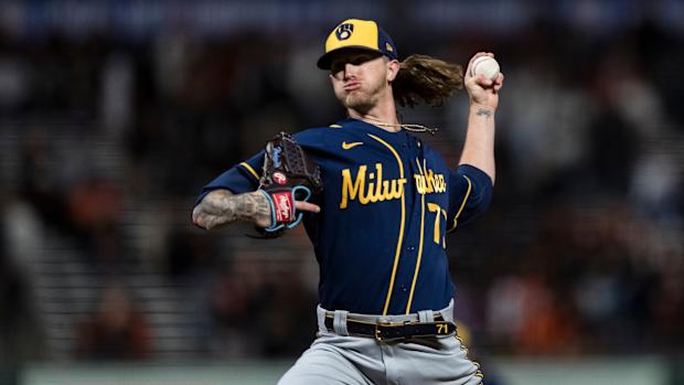 Milwaukee Brewers relief pitcher Josh Hader
